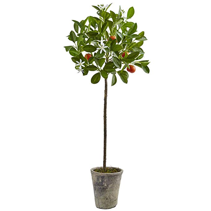 Nearly Natural 5484 38'' Potted Orange Tree