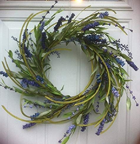 Worth Imports Purple Spike Wreath, 18