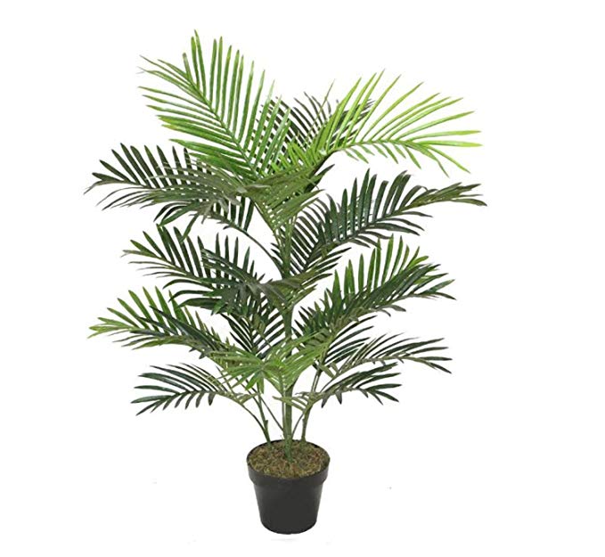 Northlight Decorative Potted Two Tone Tropical Mini Palm Tree, 40